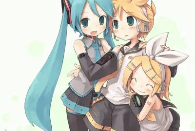 Rin, Len and Miku