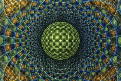 Ball fractal jigsaw puzzle