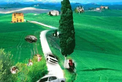 de paseo en el condado