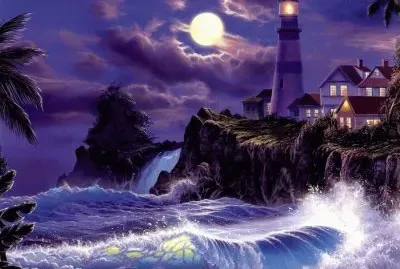 Purple Lighthouse