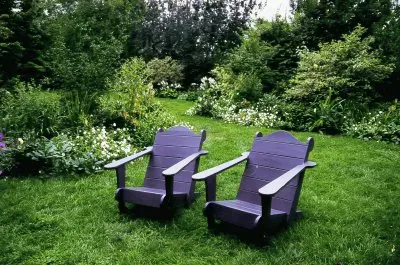 Purple Garden Chairs jigsaw puzzle