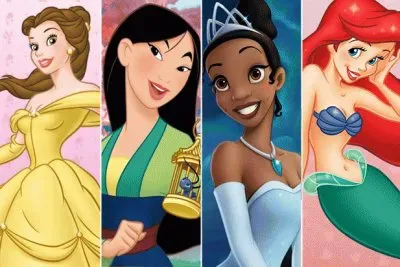 Belle Mulan Tiana Ariel