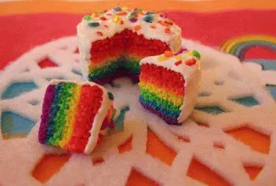 torta de colores
