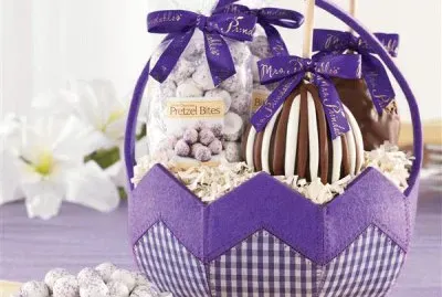 Gingham Candy Gift Basket