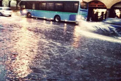 Rain over Como (Italy)