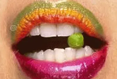 labios multicolor