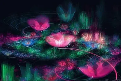 pond with water lilies jigsaw puzzle