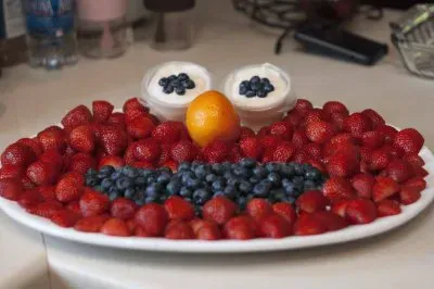 Sesame St fruit salad