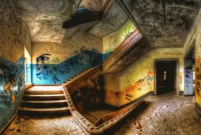 abandoned stairwell