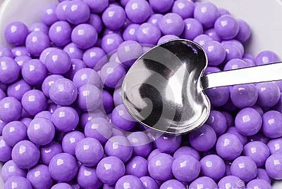 Purple Candy Covered Chocolates