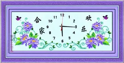 Ribbon Embroidered Cross Stitch Clock jigsaw puzzle