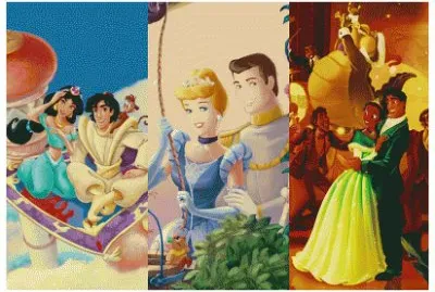 Jasmine Aladdin / Cinderella Prince / Tiana Naveen