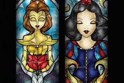Stained-glass Belle SnowWHite