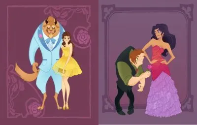 Beast Belle / Quasimodo Esmeralda jigsaw puzzle