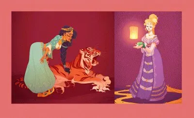 Jasmine Rapunzel jigsaw puzzle