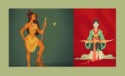 Pocahontas Mulan jigsaw puzzle