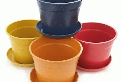 colorful planters