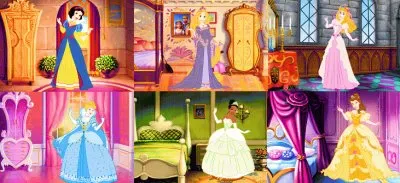 SnowWhite Rapunzel Aurora Cinderella Tiana Belle