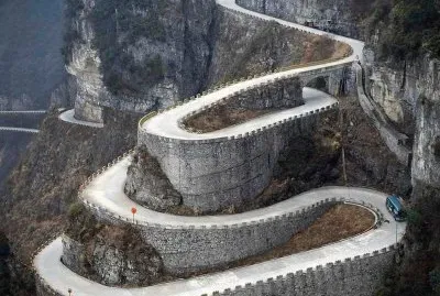 winding road.