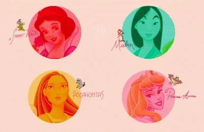SnowWhite Mulan Pocahontas Aurora