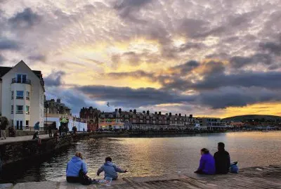 sunset Swanage