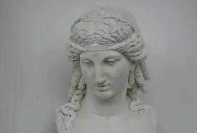 Female head jigsaw puzzle