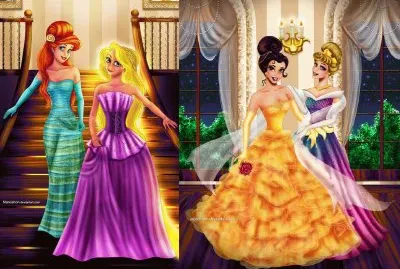 Ariel Rapunzel Belle Aurora