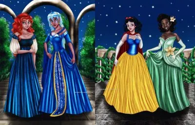 Kida Merida SnowWhite Tiana