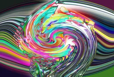 Silver swirl