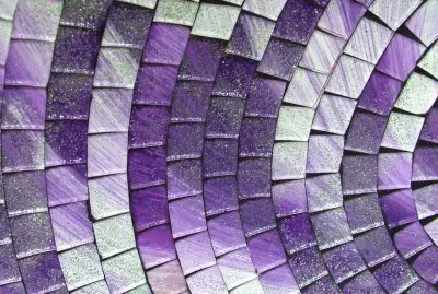 Purple and White Mosaic Tiles