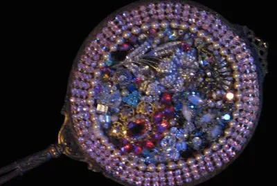 Vintage Rhinestone Vanity Mirror