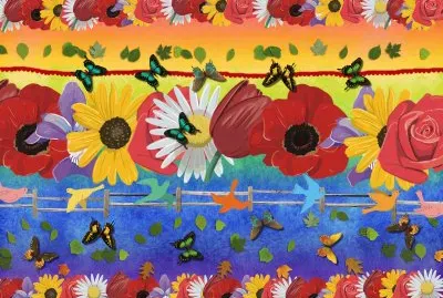 Flower lines jigsaw puzzle