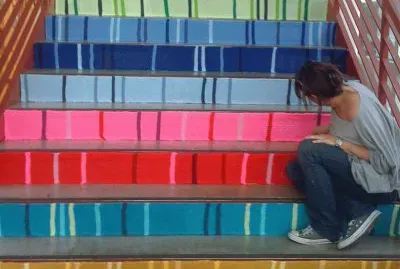 colorful stairs