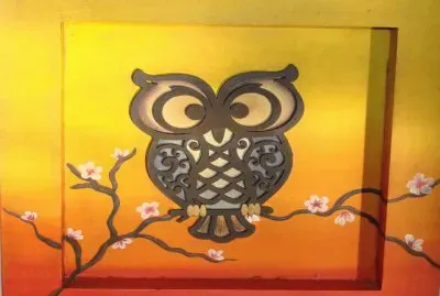 Cuadro con Lechuza jigsaw puzzle