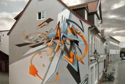 abstract mural