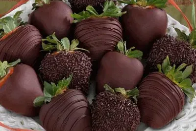 chocolate and strawberries