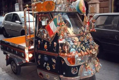 Ape-car pittoresco a Palermo