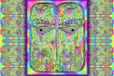 dragonfly colours jigsaw puzzle