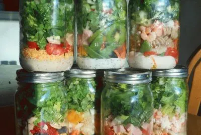 salad in a jar
