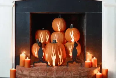פאזל של pumpkin fireplace