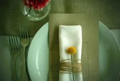 autumn place setting