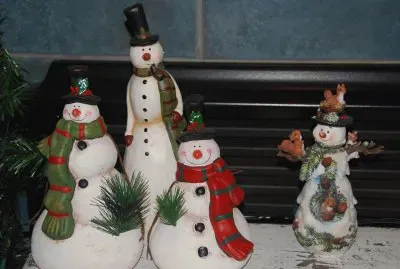 Group of snowmen