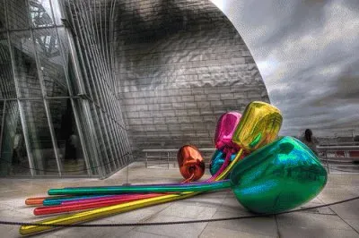 Steel flowers Bilbao