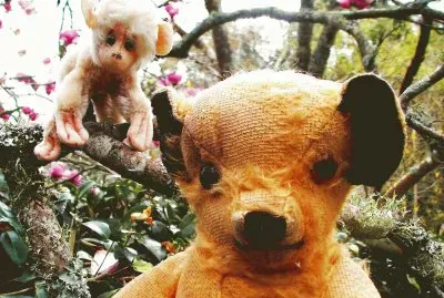 Teddy bear and monkey jigsaw puzzle