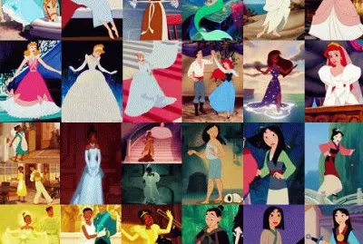 Cinderella Ariel Tiana Mulan