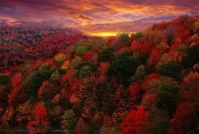autumn sunset