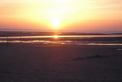 coucher de soleil Ã  Houlgate