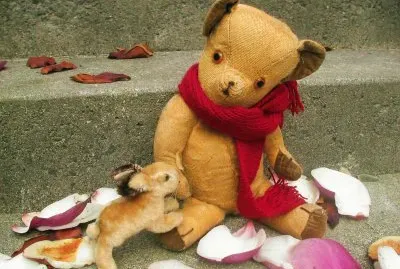 Teddy bear and bunny