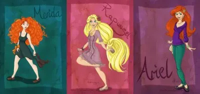 Merida Rapunzel Ariel