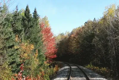 פאזל של Fall colours along train tracks